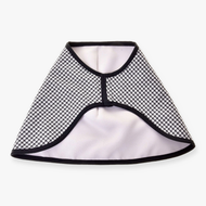 Hobby Horse Blanket english black plaid double-sided by LarDen in black and white houndstooth with black trim